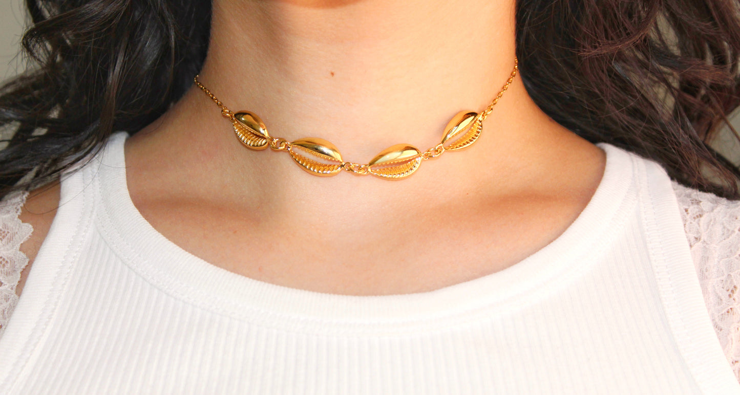 Choker Mar Caracoles Vermeil