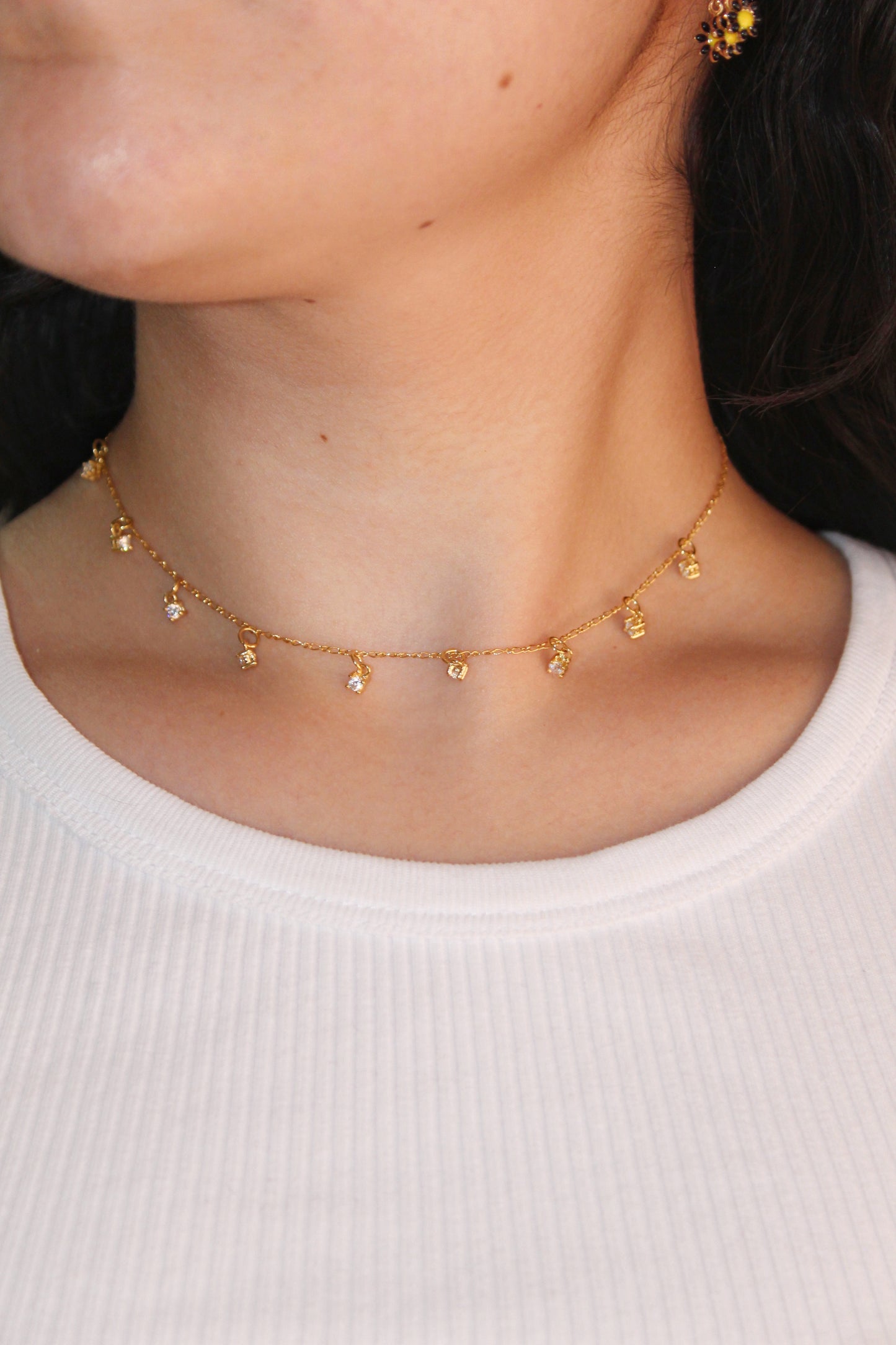 Choker Firmamento Zirconias Vermeil