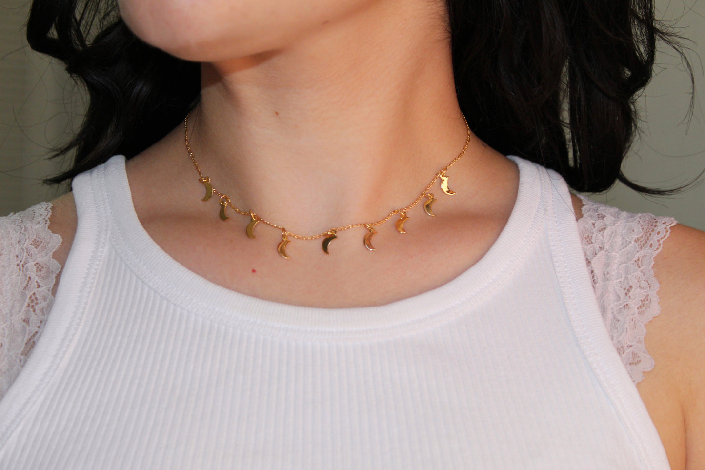 Choker Firmamento Lunas Vermeil