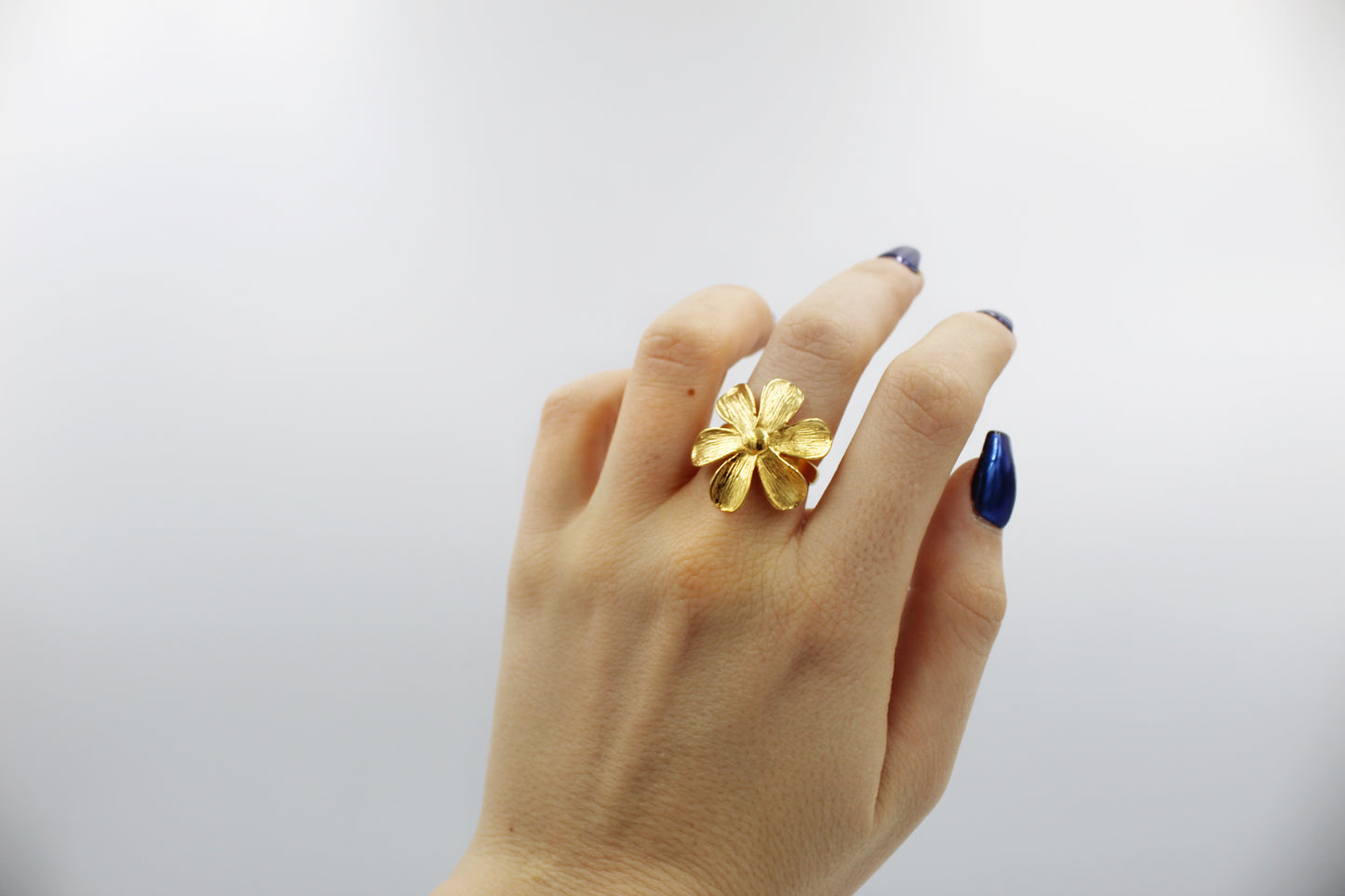 Anillo Flor Vermeil