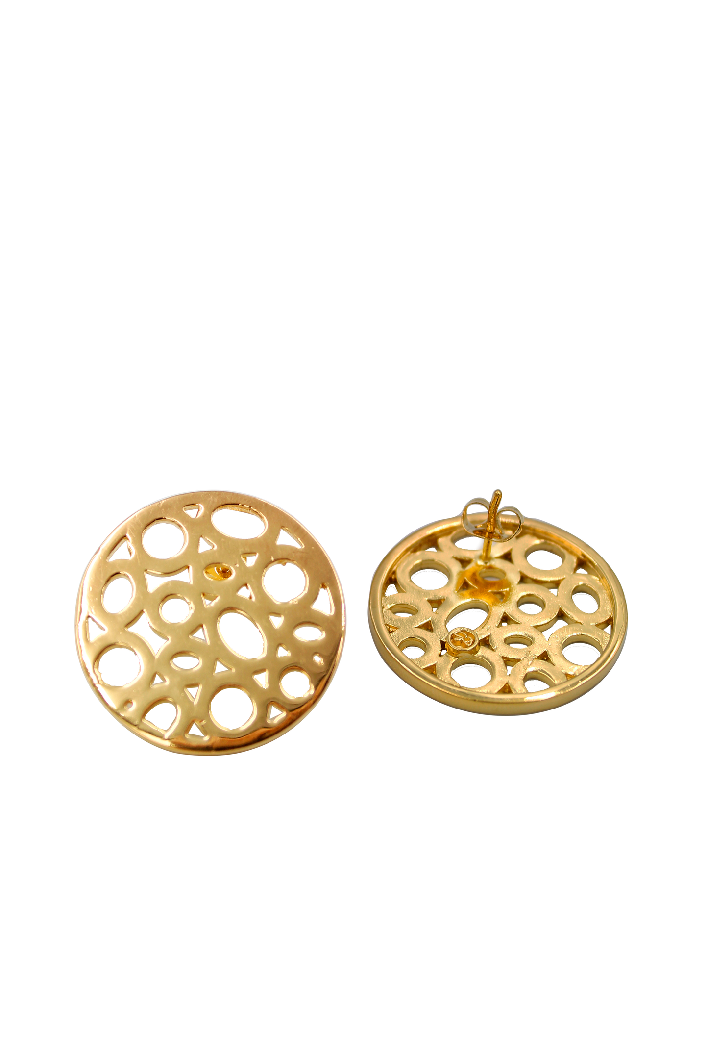 Aretes Burbuja Grande Vermeil