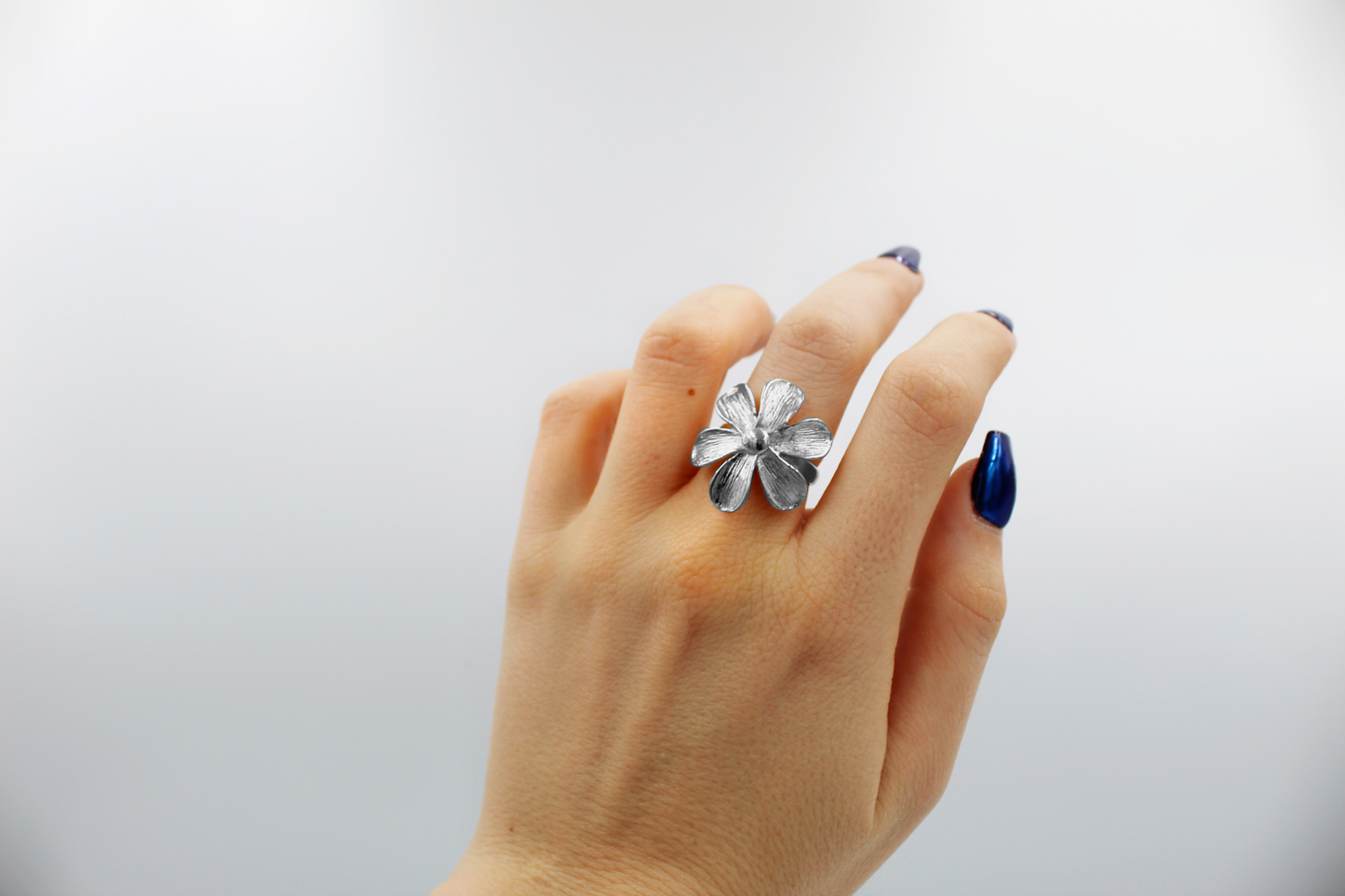 Anillo Flor Plata